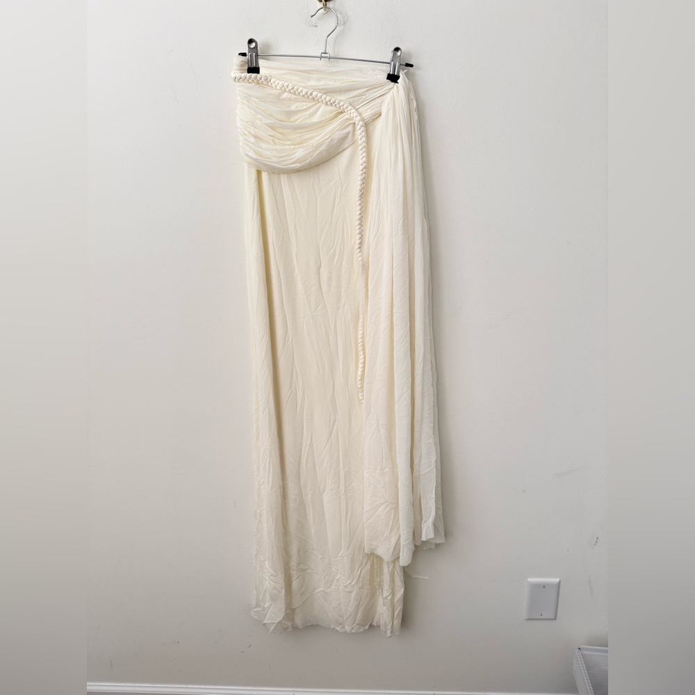 NWT DEME BY GABRIELLA Alyssa Top And Skirt Set in Off White Size Small - Picture 4 of 8
